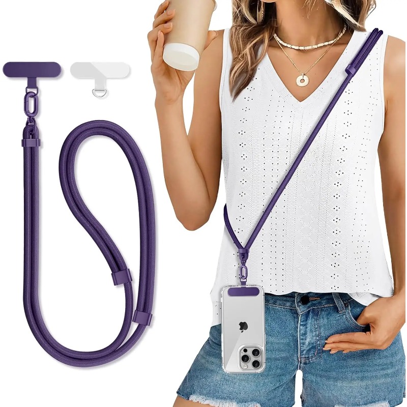 Phone Bag Crossbody - Universeel verstelbare telefoonkoord crossbody kettingriem telefoonhoesje