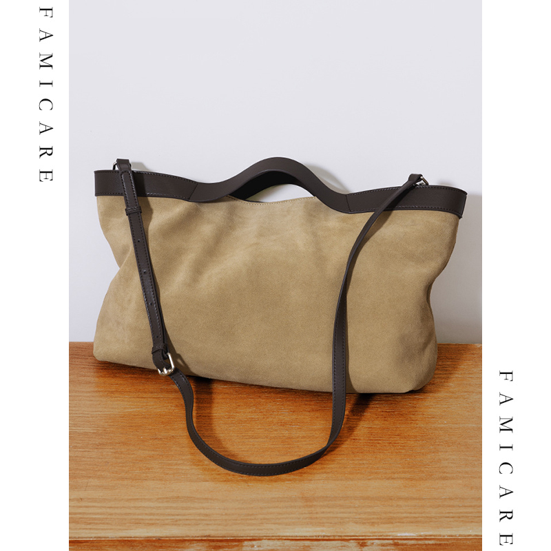 Women Handheld Bags - Herfst Winter Nieuwe Suède Draagtas Unieke