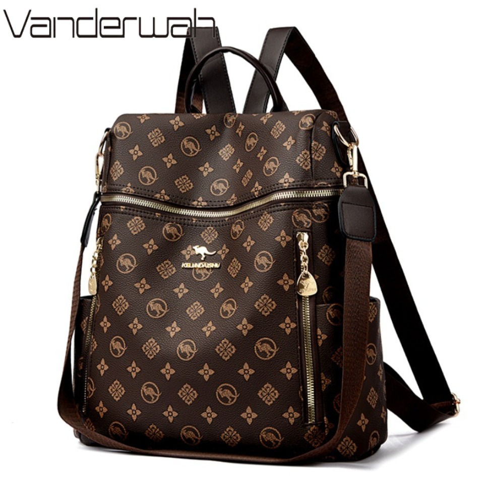 Women'S Xl Bags - Echte merk dames zachte lederen rugzak