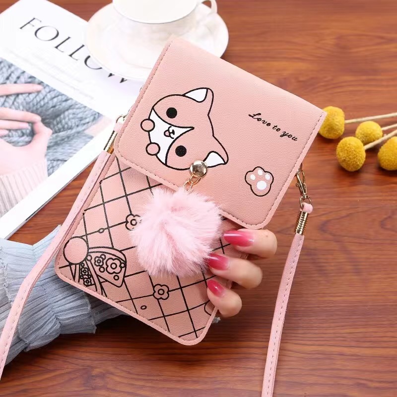 Phone Bag Crossbody - Leuke telefoontas met touchscreen en cartoonpatroon