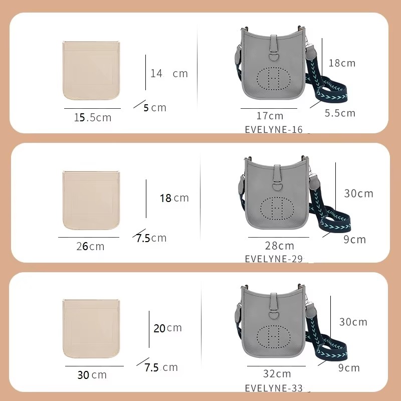 Tasorganizer-inzetstuk voor He - Women Bags Hermes recensie en prijs