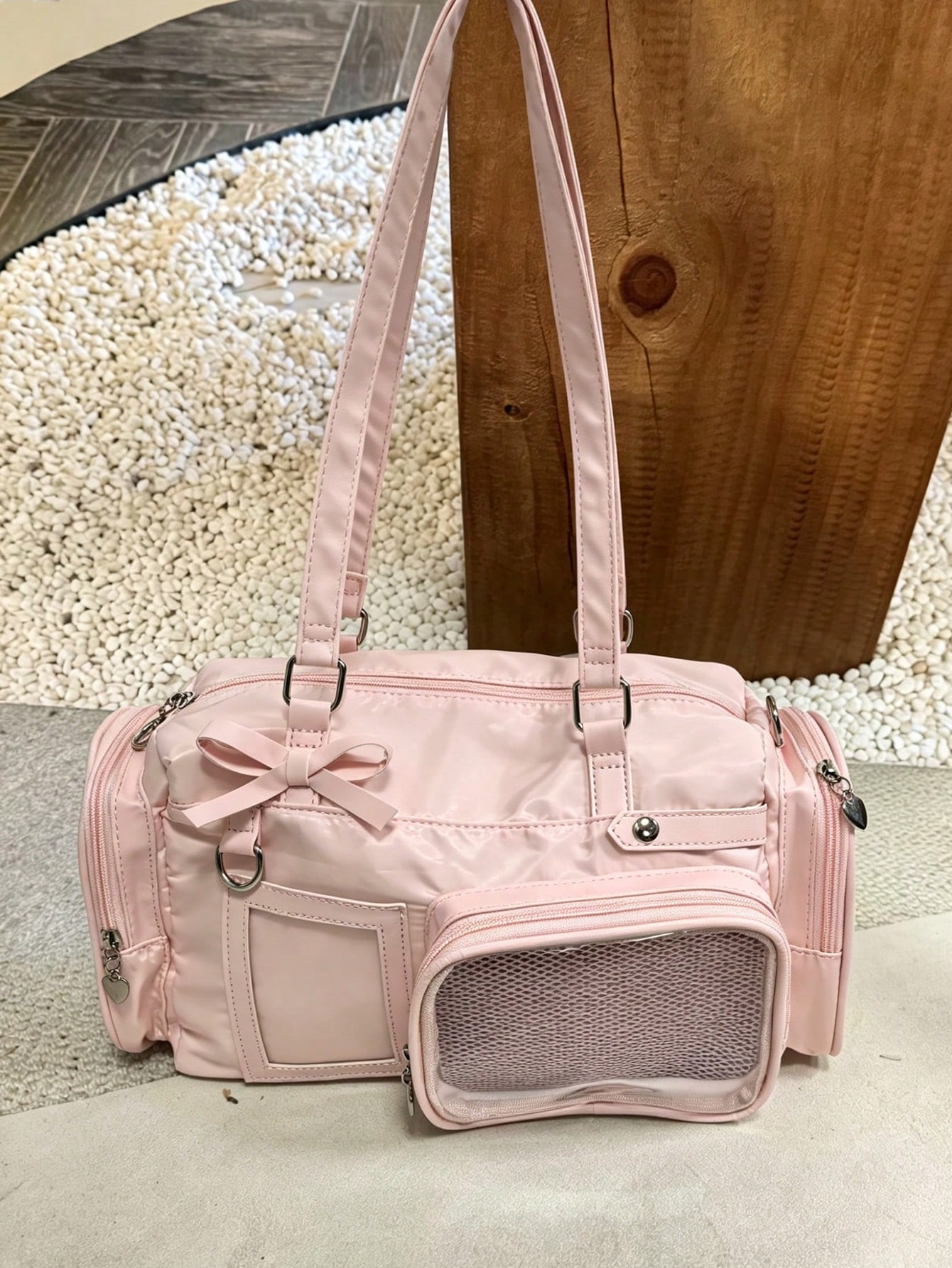 Koreaanse stijl roze 'lazy fas - Women Handheld Bags recensie en prijs