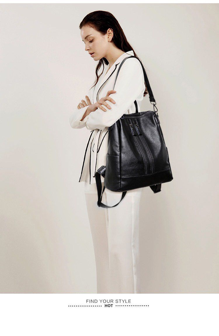 Dames Zacht Leren Rugzak Schoo - Women'S Xl Bags recensie en prijs