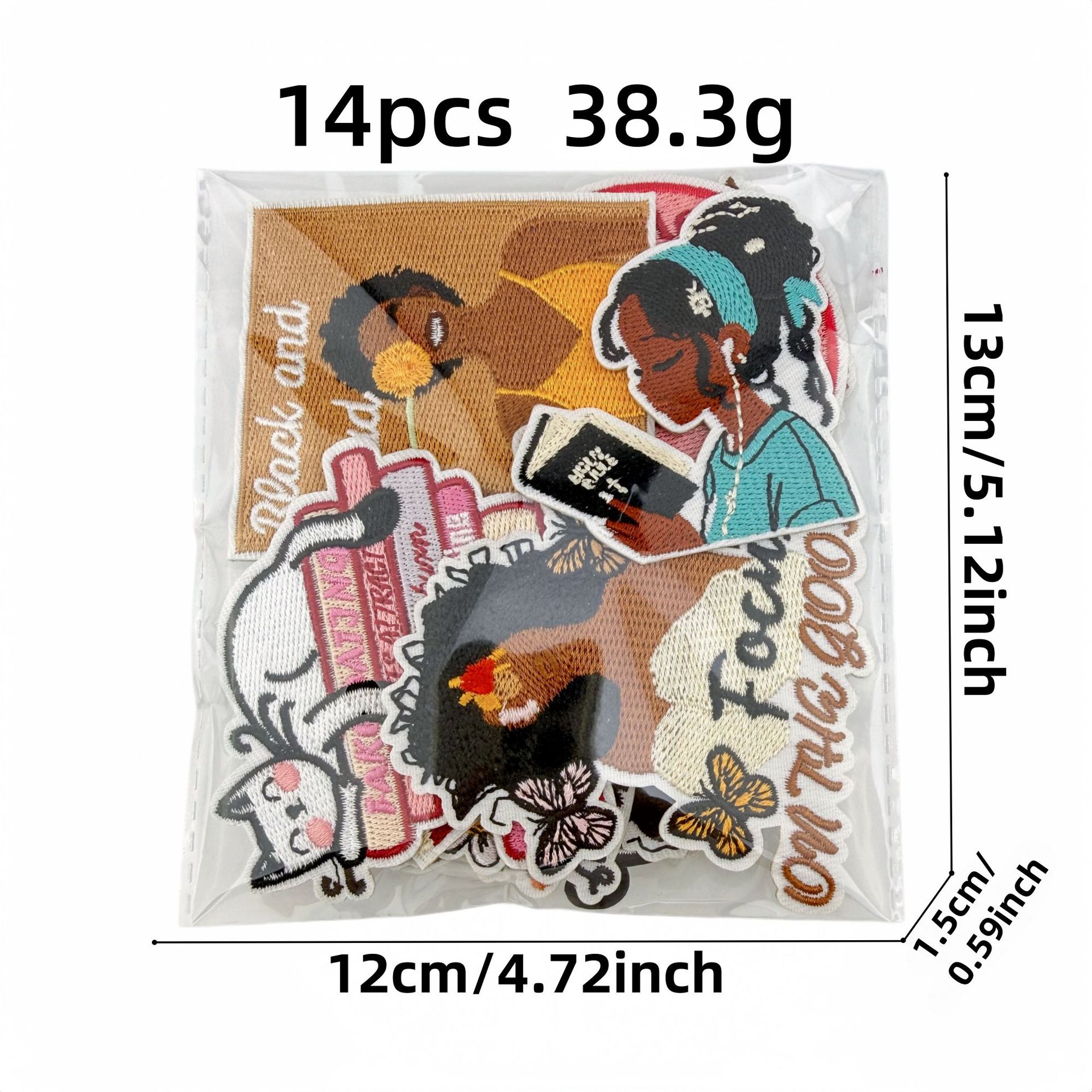 Zwarte Meisjes IJzer-op Patche - Women Bags Pictures recensie en prijs