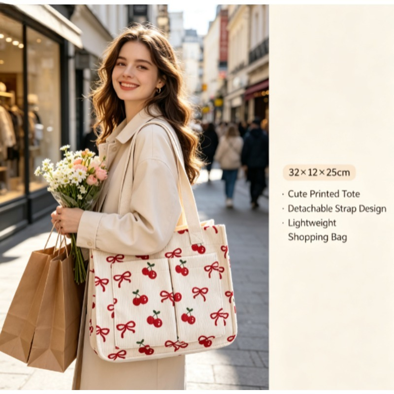 Mode corduroy eco-tas, eenvoud - Women Handheld Bags recensie en prijs