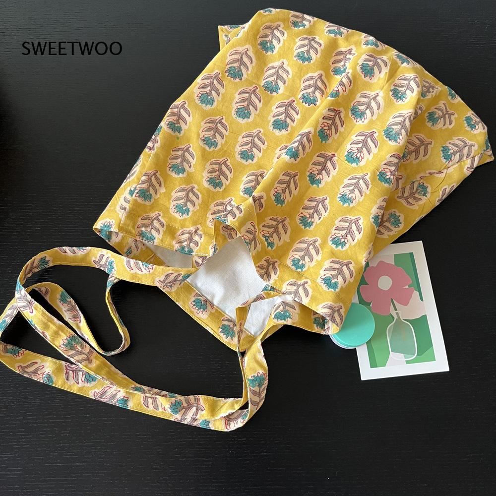 Pastorale plantenprint zachte  - Women Bags India recensie en prijs