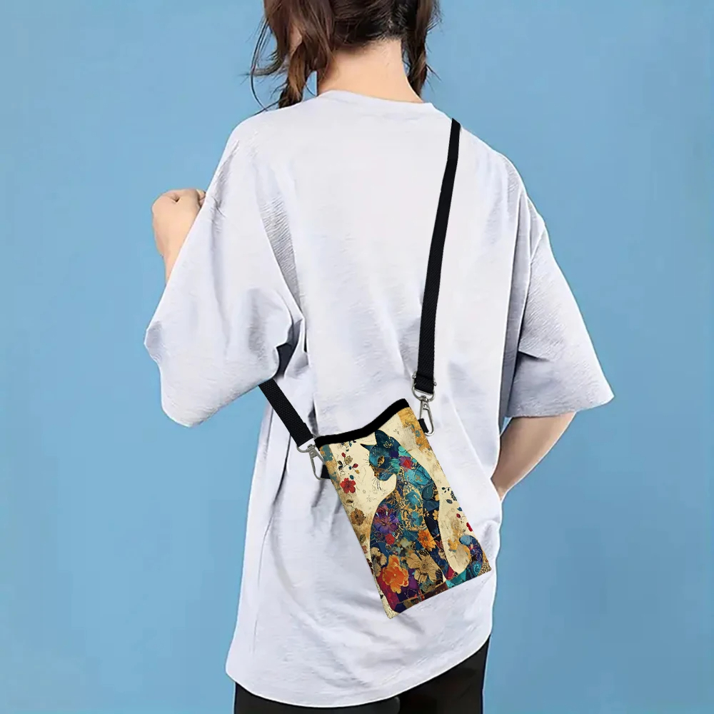 Crossbodytas met bloemenkatpat - Phone Bag Crossbody recensie en prijs
